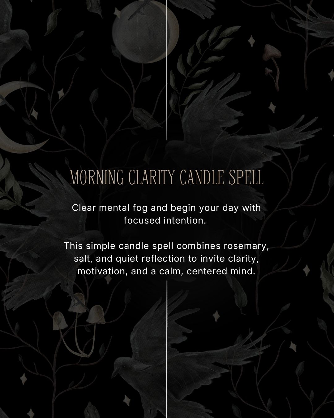 Morning Clarity Candle Spell
